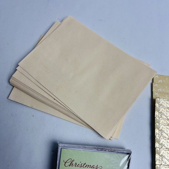 Dayspring Christmas Cards Boxed Set Of 18 Count Green And Gold Unused Lot Of 11 - Picture 4 of 8